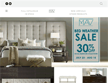 Tablet Screenshot of mavfurniture.com